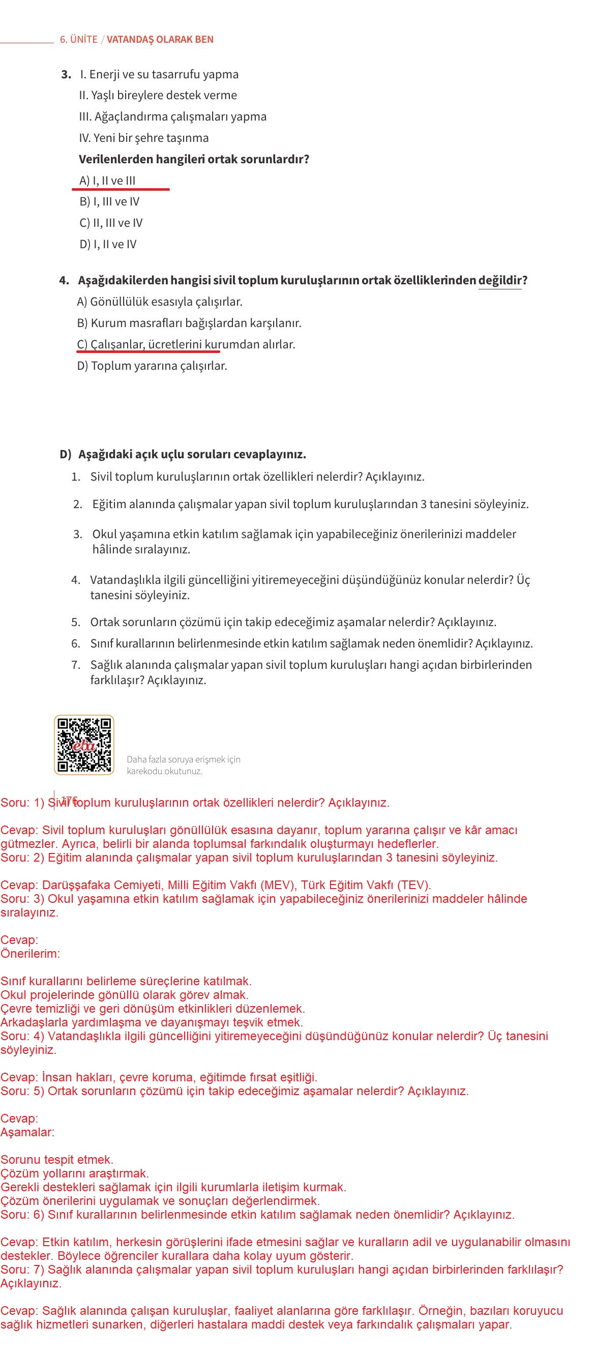 6. Sınıf Meb Yayınları 2. Kitap Ahlak Ve Vatandaşlık Eğitimi Ders Kitabı Sayfa 176 Cevapları 6. Sınıf Meb Yayınları 2. Kitap Ahlak Ve Vatandaşlık Eğitimi Ders Kitabı Sayfa 176 Cevapları