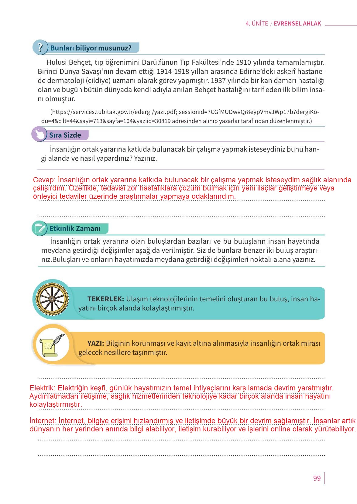 6. Sınıf Meb Yayınları 2. Kitap Ahlak Ve Vatandaşlık Eğitimi Ders Kitabı Sayfa 99 Cevapları 6. Sınıf Meb Yayınları 2. Kitap Ahlak Ve Vatandaşlık Eğitimi Ders Kitabı Sayfa 99 Cevapları