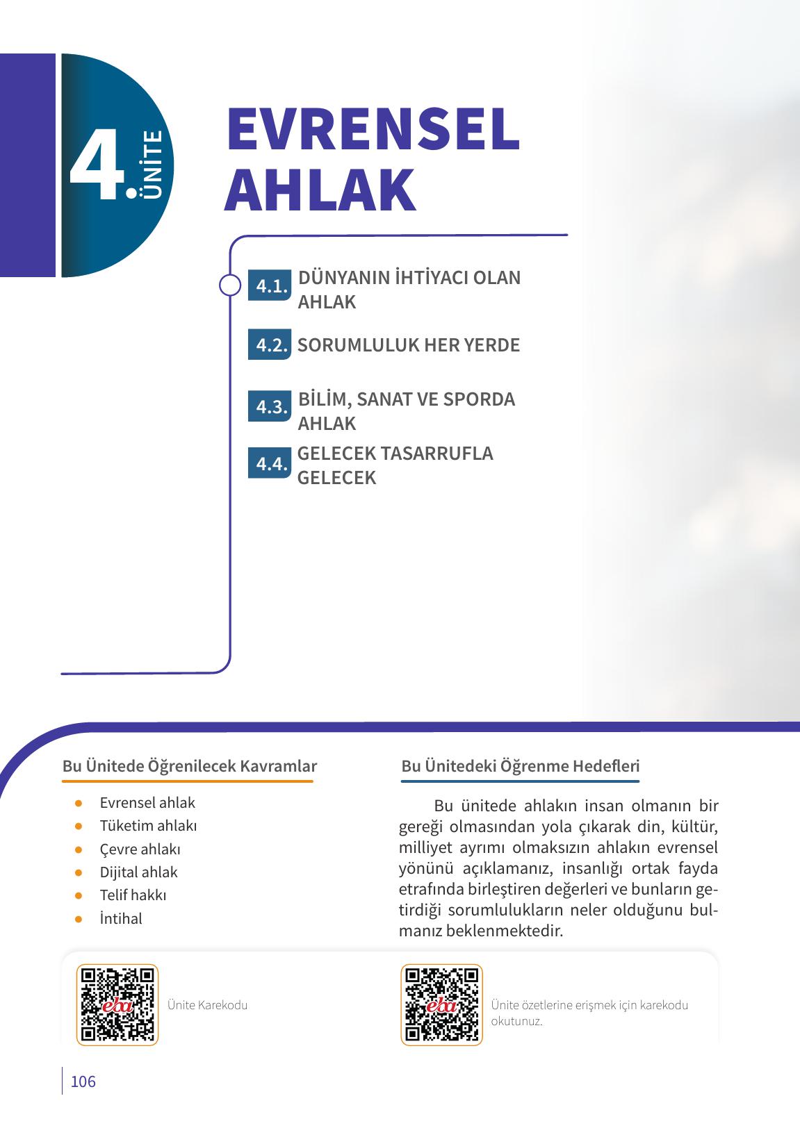 6. Sınıf Meb Yayınları Ahlak Ve Vatandaşlık Eğitimi Ders Kitabı Sayfa 106 Cevapları 6. Sınıf Meb Yayınları Ahlak Ve Vatandaşlık Eğitimi Ders Kitabı Sayfa 106 Cevapları