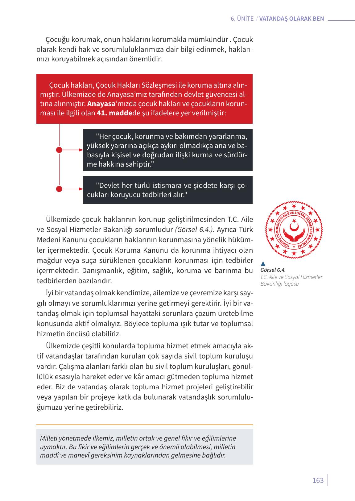 6. Sınıf Meb Yayınları Ahlak Ve Vatandaşlık Eğitimi Ders Kitabı Sayfa 163 Cevapları 6. Sınıf Meb Yayınları Ahlak Ve Vatandaşlık Eğitimi Ders Kitabı Sayfa 163 Cevapları