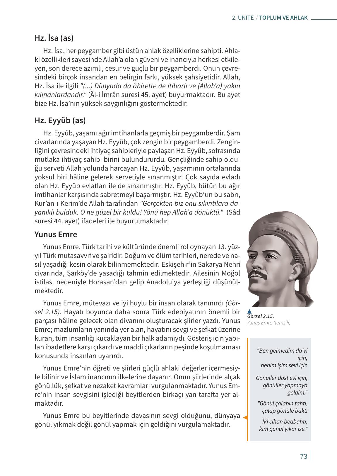 6. Sınıf Meb Yayınları Ahlak Ve Vatandaşlık Eğitimi Ders Kitabı Sayfa 73 Cevapları