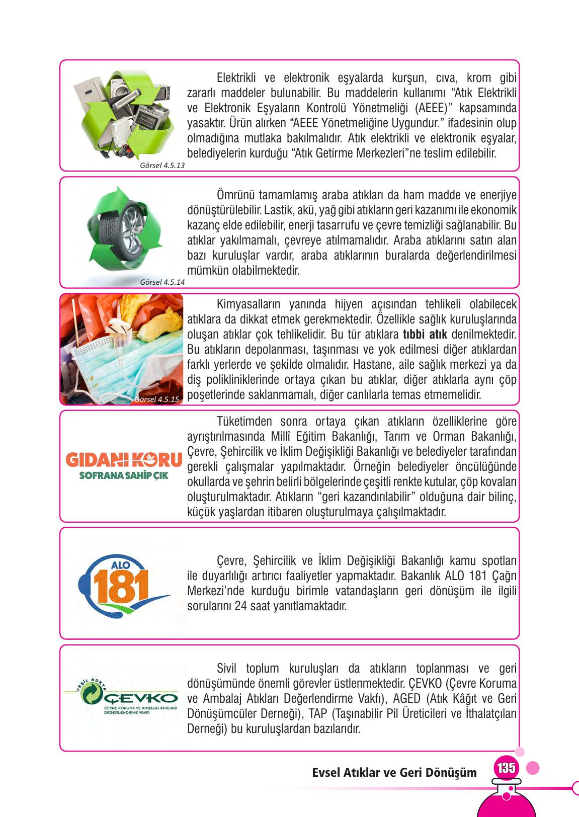 7. Sınıf Meb Yayınları Fen Bilimleri Ders Kitabı Sayfa 135 Cevapları 7. Sınıf Meb Yayınları Fen Bilimleri Ders Kitabı Sayfa 135 Cevapları