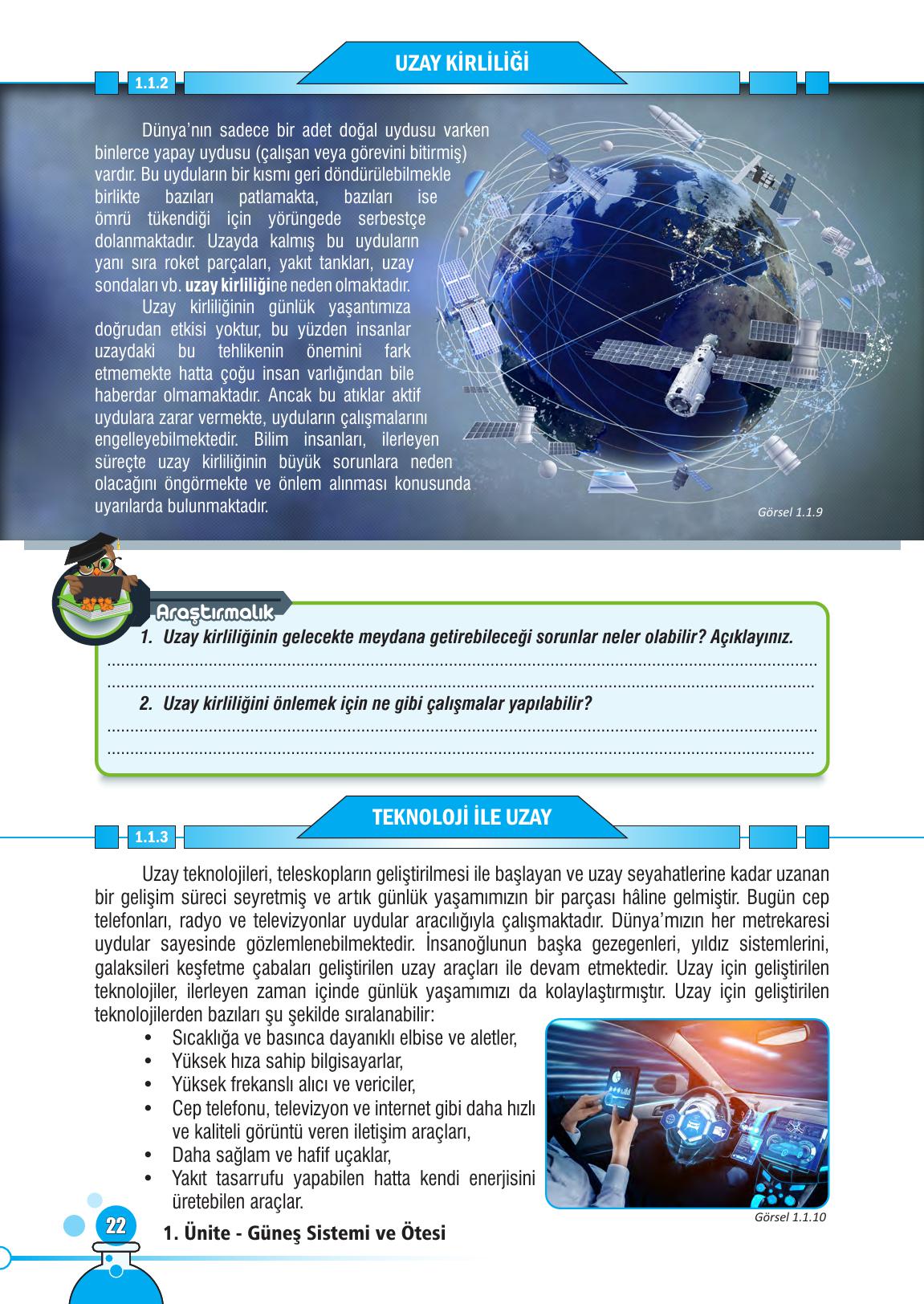 7. Sınıf Meb Yayınları Fen Bilimleri Ders Kitabı Sayfa 22 Cevapları