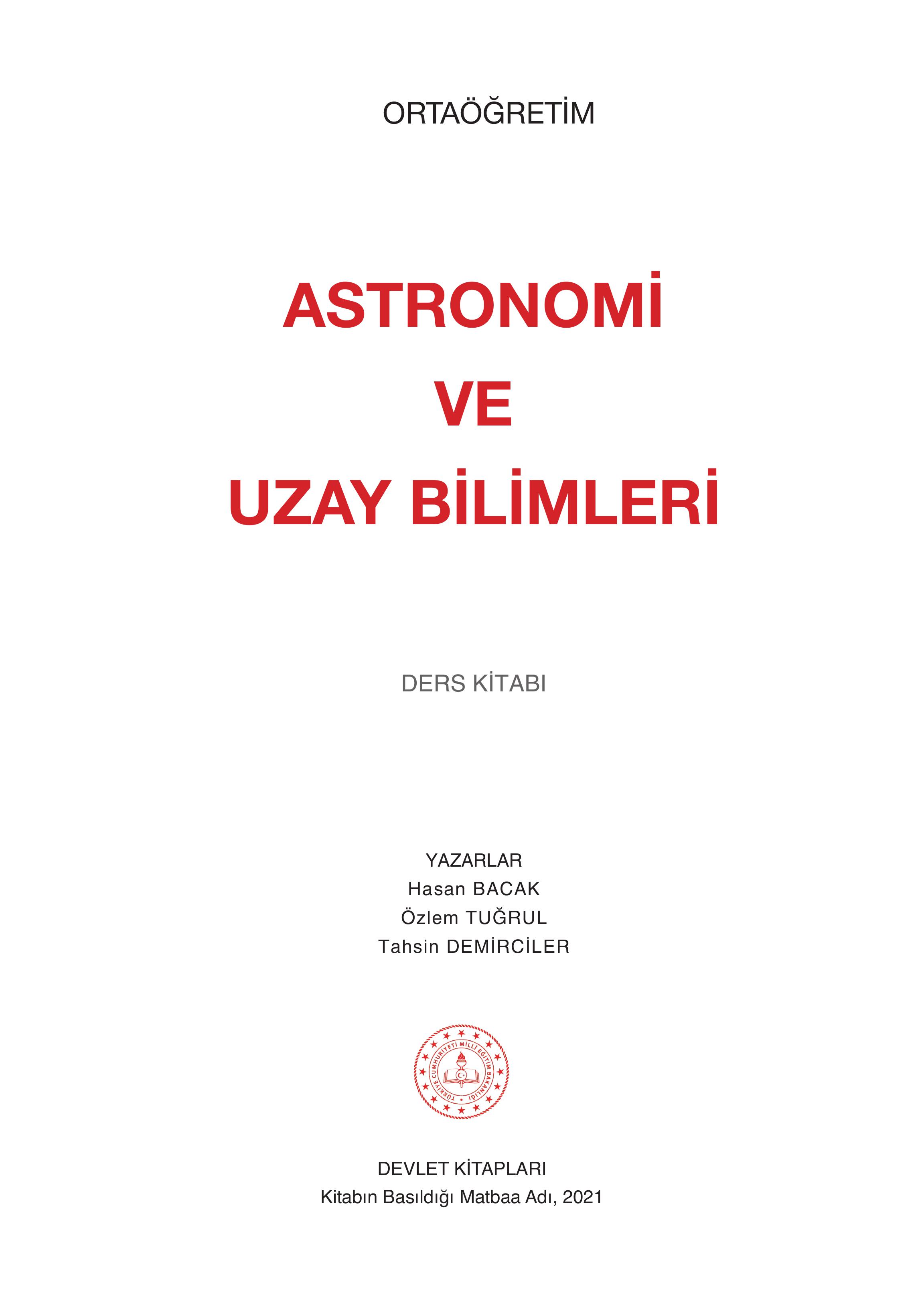 9. Sınıf Meb Yayınları Astronomi Ve Uzay Bilimleri Ders Kitabı Sayfa 1 Cevapları