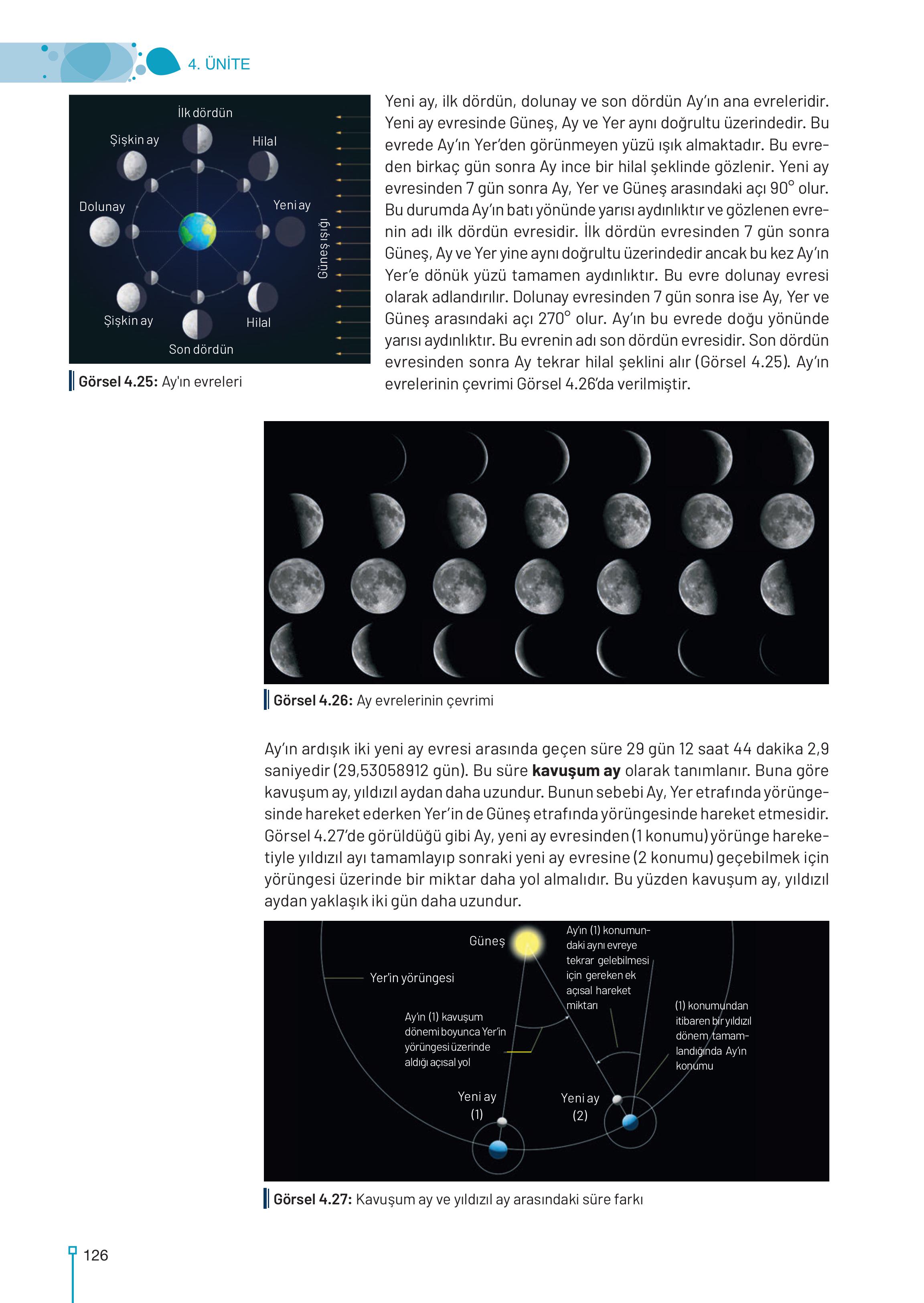 9. Sınıf Meb Yayınları Astronomi Ve Uzay Bilimleri Ders Kitabı Sayfa 126 Cevapları