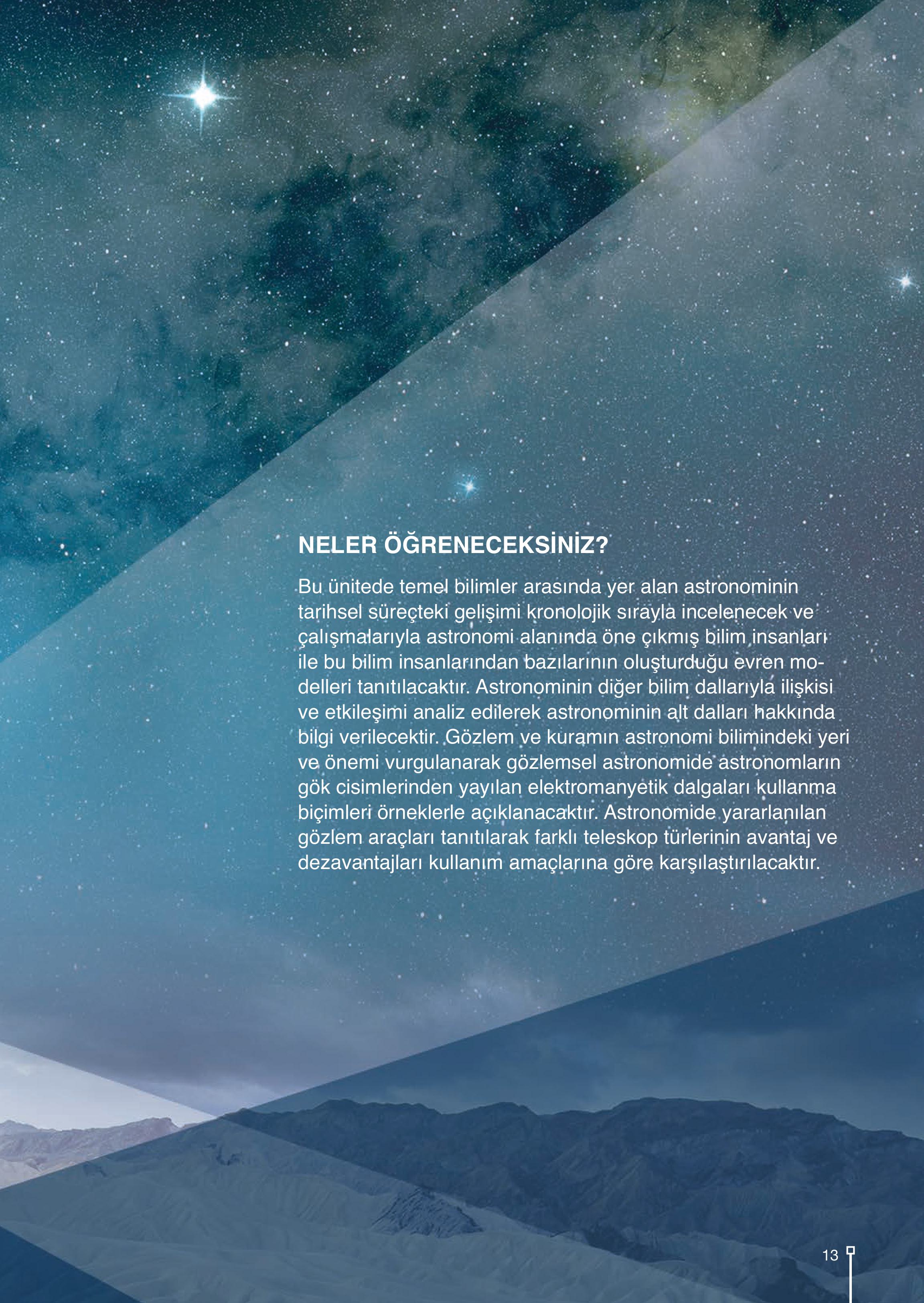 9. Sınıf Meb Yayınları Astronomi Ve Uzay Bilimleri Ders Kitabı Sayfa 13 Cevapları
