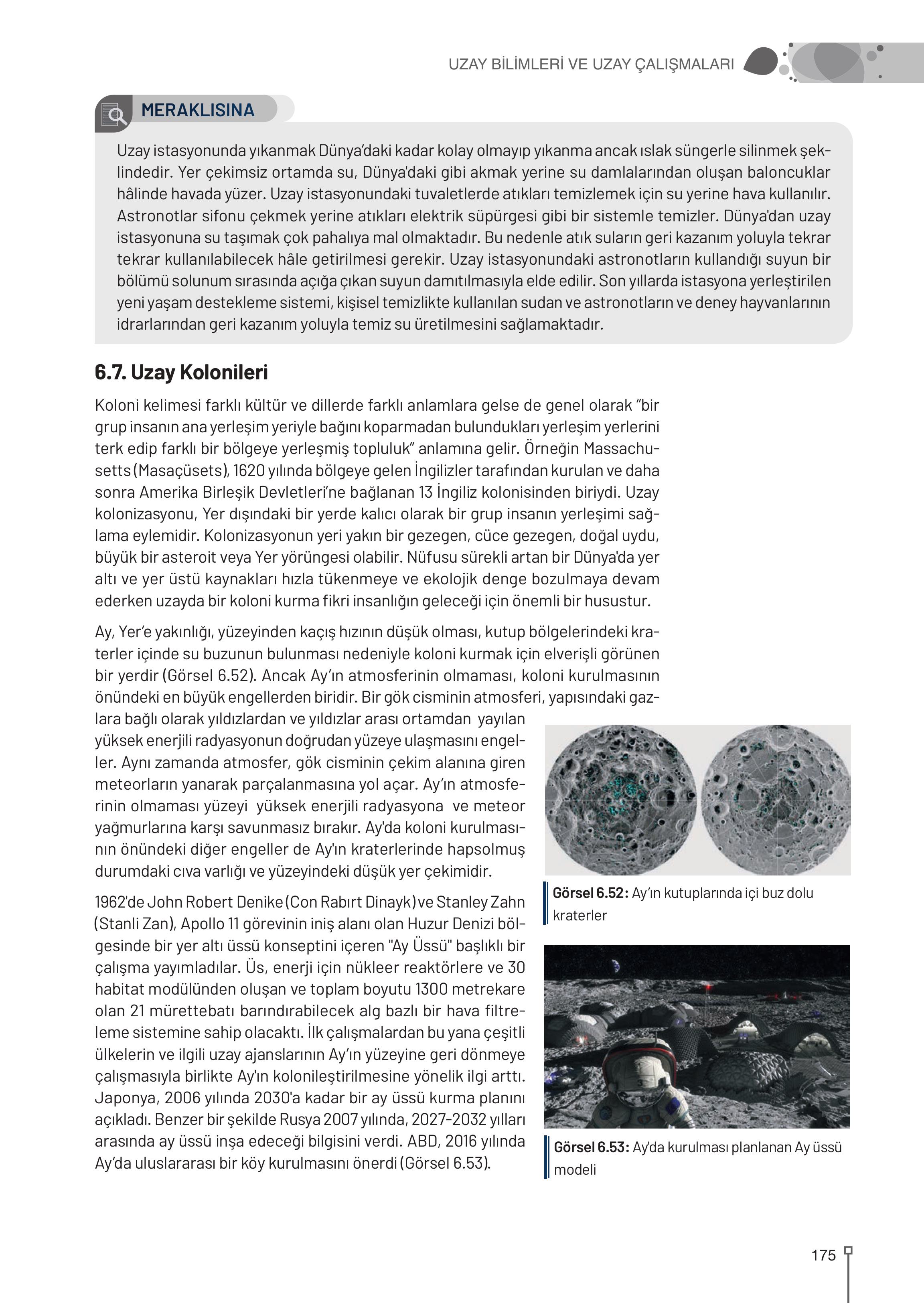 9. Sınıf Meb Yayınları Astronomi Ve Uzay Bilimleri Ders Kitabı Sayfa 175 Cevapları