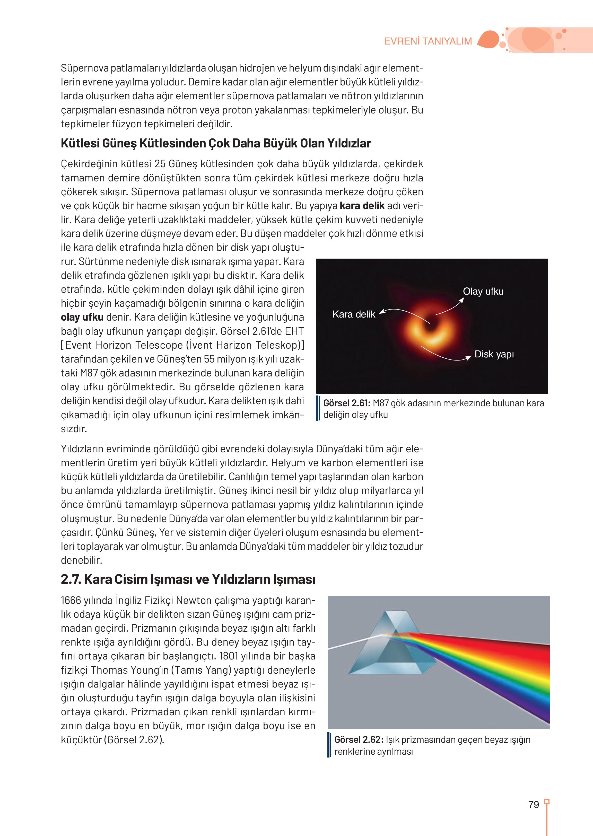 9. Sınıf Meb Yayınları Astronomi Ve Uzay Bilimleri Ders Kitabı Sayfa 79 Cevapları