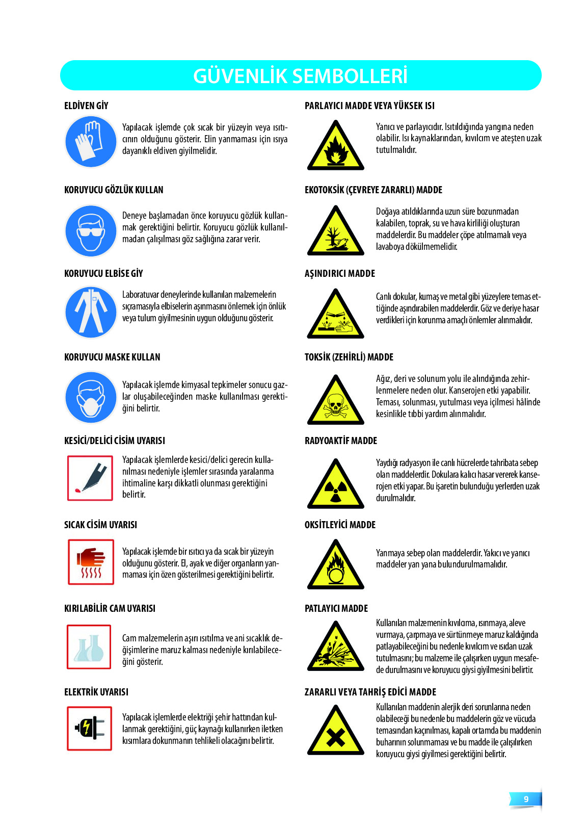 9. Sınıf Meb Yayınları Sağlık Bilgisi Ve Trafik Kültürü Ders Kitabı Sayfa 9 Cevapları