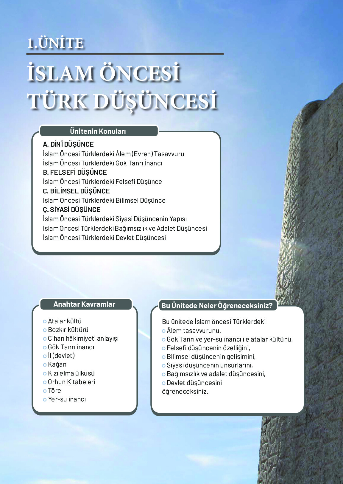 10. Sınıf Meb Yayınları Türk Düşünce Tarihi Ders Kitabı Sayfa 10 Cevapları