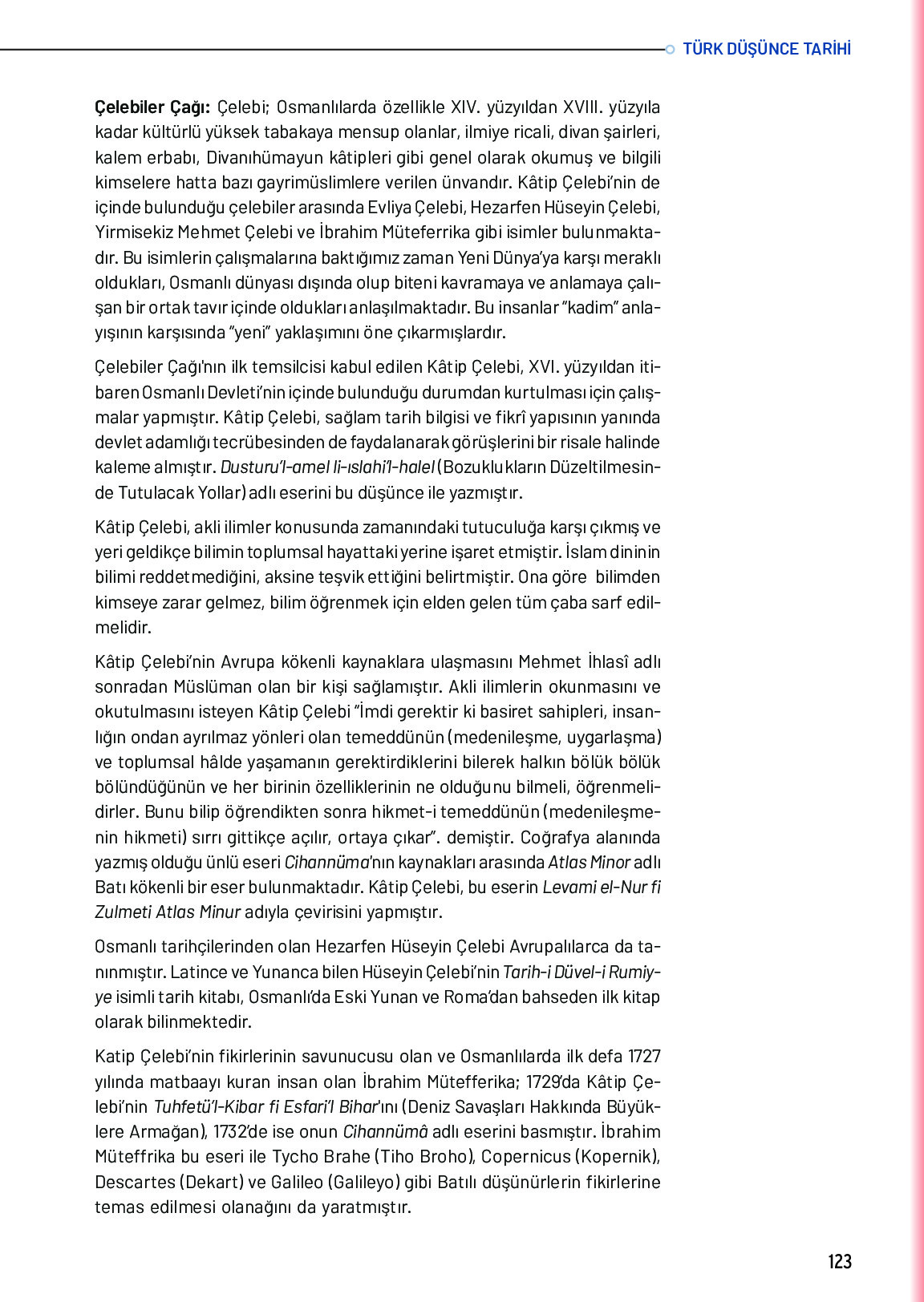 10. Sınıf Meb Yayınları Türk Düşünce Tarihi Ders Kitabı Sayfa 123 Cevapları