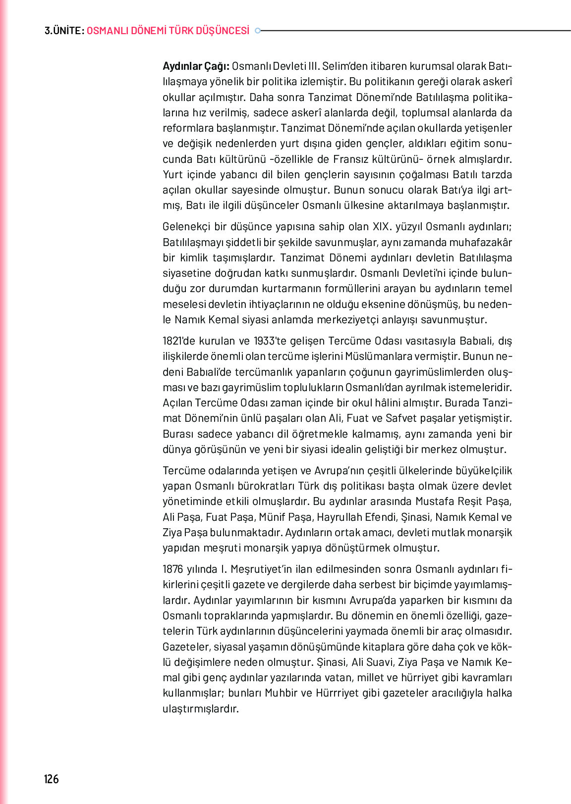 10. Sınıf Meb Yayınları Türk Düşünce Tarihi Ders Kitabı Sayfa 126 Cevapları