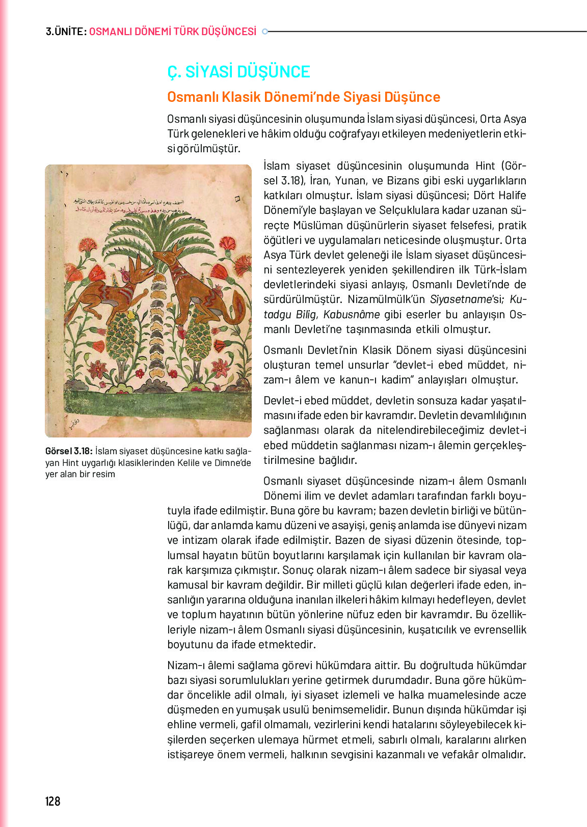 10. Sınıf Meb Yayınları Türk Düşünce Tarihi Ders Kitabı Sayfa 128 Cevapları