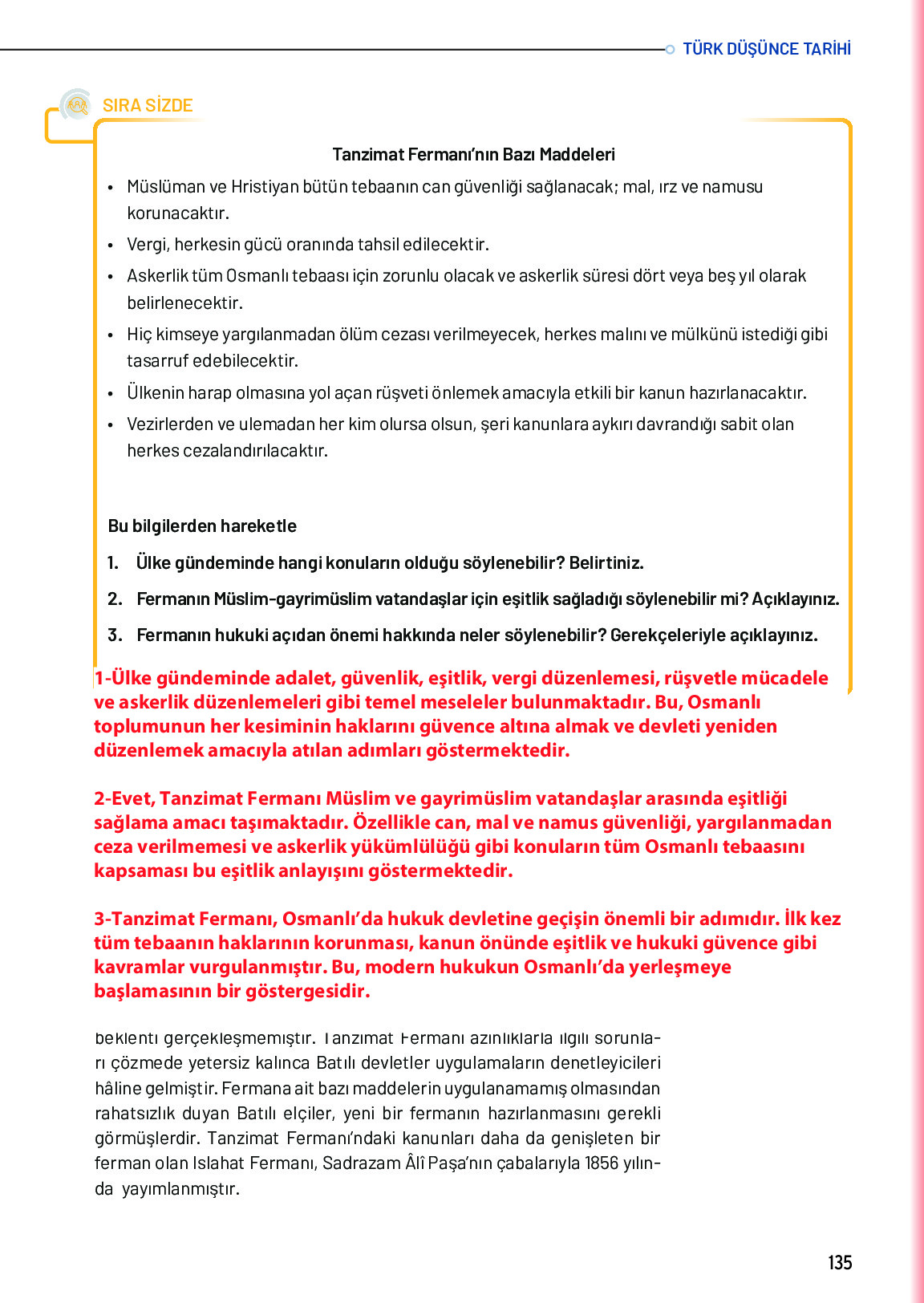 10. Sınıf Meb Yayınları Türk Düşünce Tarihi Ders Kitabı Sayfa 135 Cevapları 10. Sınıf Meb Yayınları Türk Düşünce Tarihi Ders Kitabı Sayfa 135 Cevapları