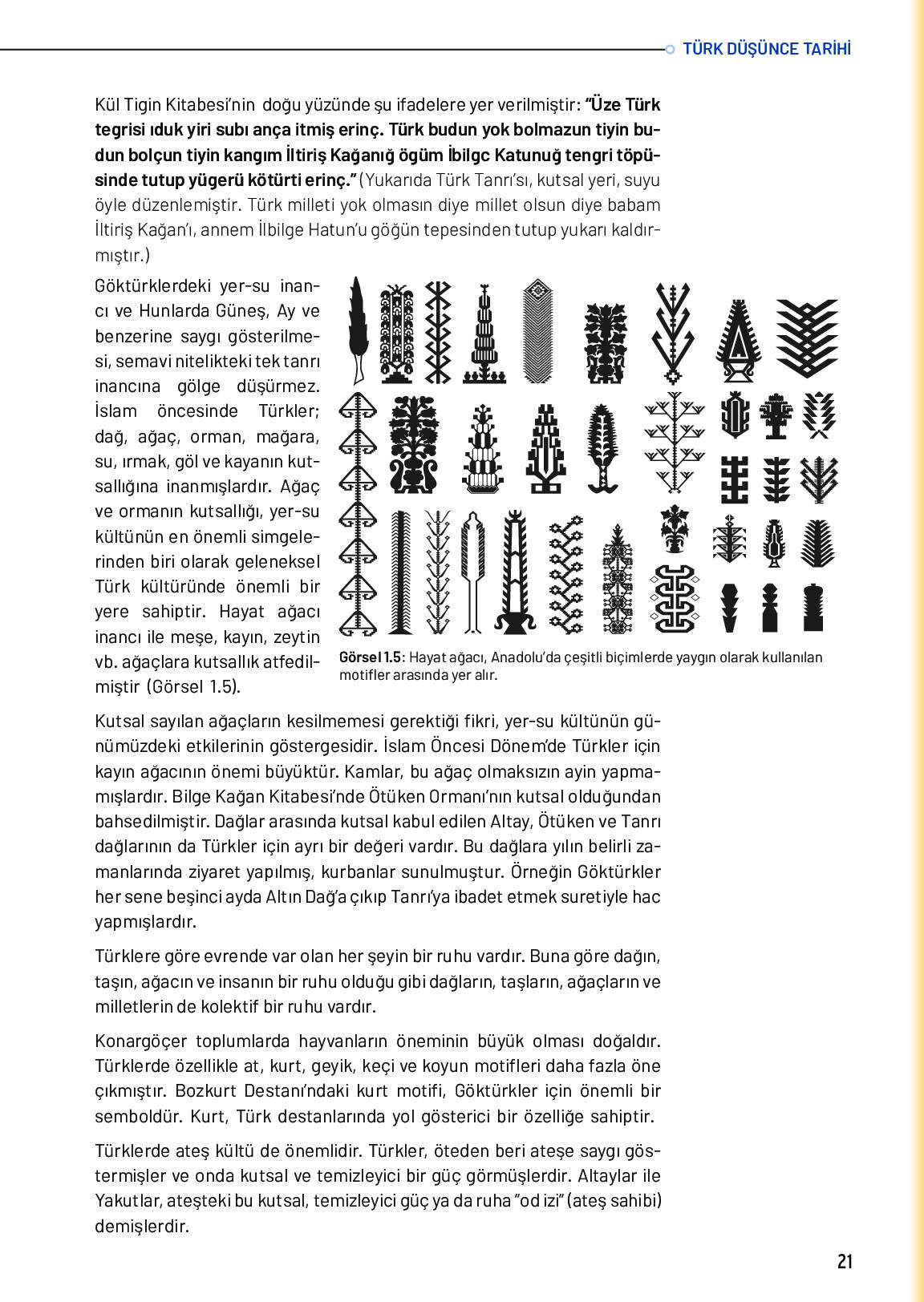 10. Sınıf Meb Yayınları Türk Düşünce Tarihi Ders Kitabı Sayfa 21 Cevapları