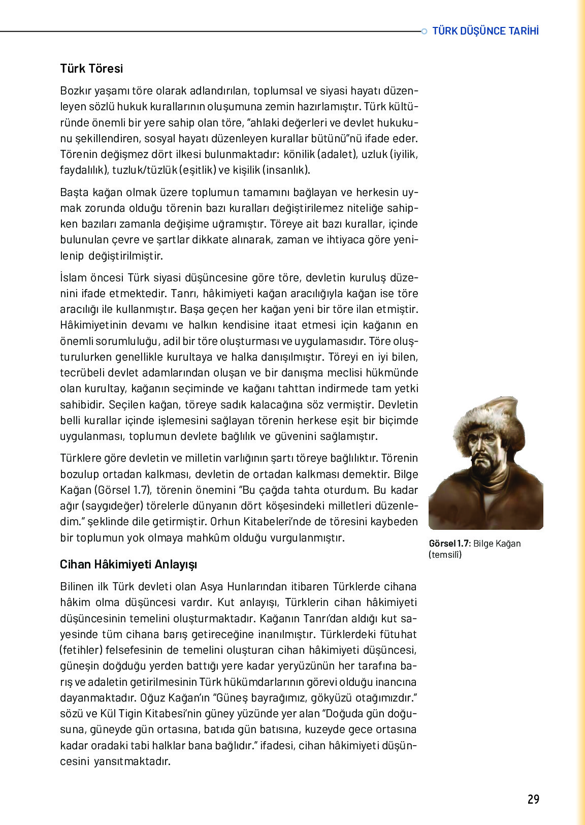 10. Sınıf Meb Yayınları Türk Düşünce Tarihi Ders Kitabı Sayfa 29 Cevapları