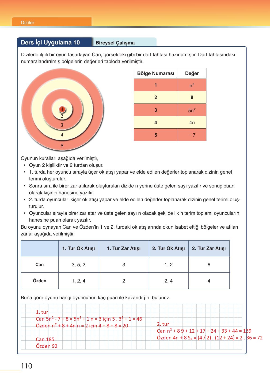 12. Sınıf Meb Yayınları Matematik Ders Kitabı Sayfa 110 Cevapları 12. Sınıf Meb Yayınları Matematik Ders Kitabı Sayfa 110 Cevapları