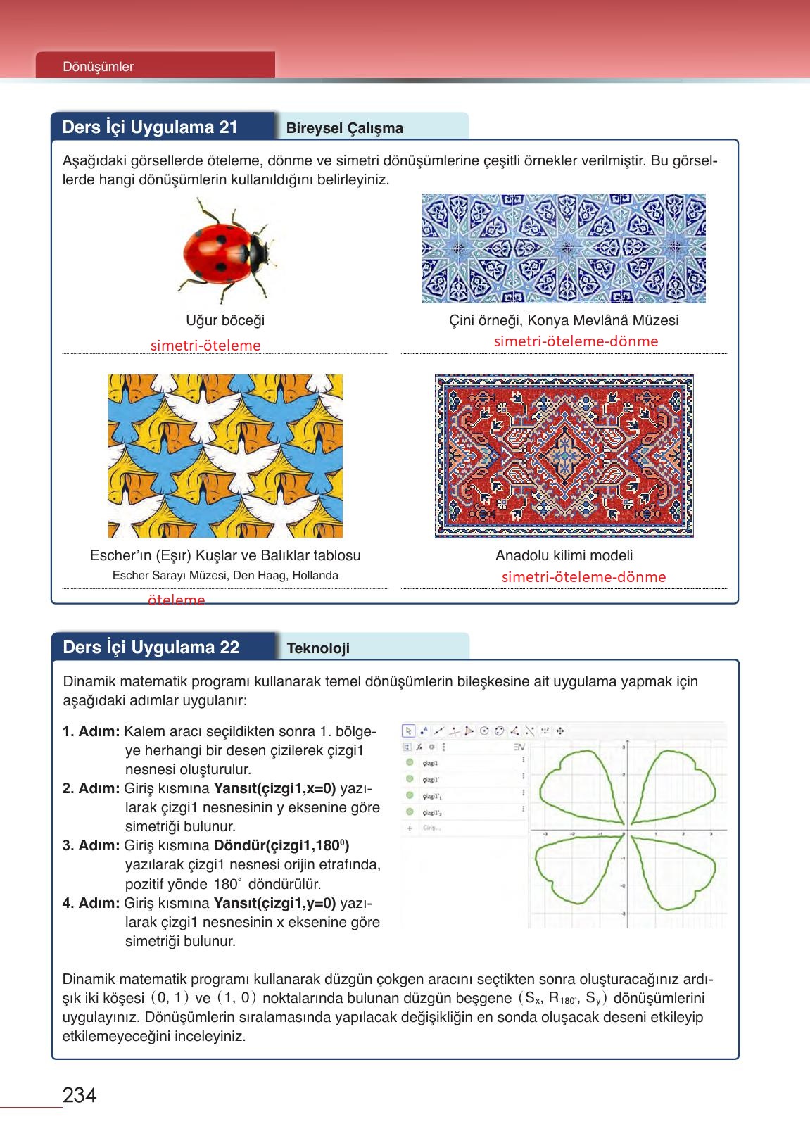 12. Sınıf Meb Yayınları Matematik Ders Kitabı Sayfa 234 Cevapları 12. Sınıf Meb Yayınları Matematik Ders Kitabı Sayfa 234 Cevapları