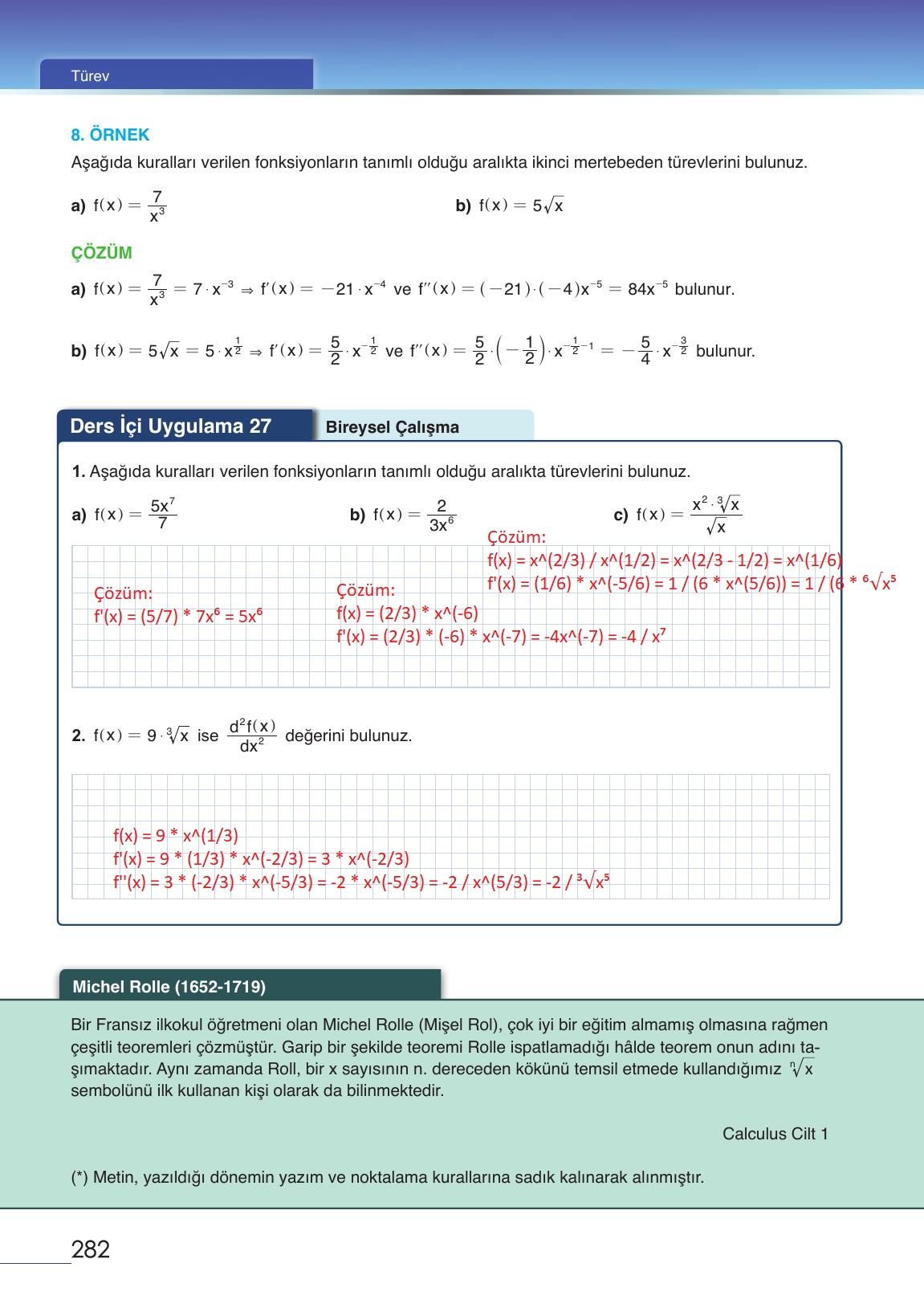 12. Sınıf Meb Yayınları Matematik Ders Kitabı Sayfa 282 Cevapları 12. Sınıf Meb Yayınları Matematik Ders Kitabı Sayfa 282 Cevapları