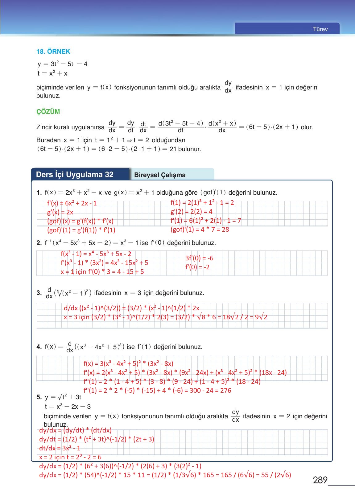 12. Sınıf Meb Yayınları Matematik Ders Kitabı Sayfa 289 Cevapları 12. Sınıf Meb Yayınları Matematik Ders Kitabı Sayfa 289 Cevapları