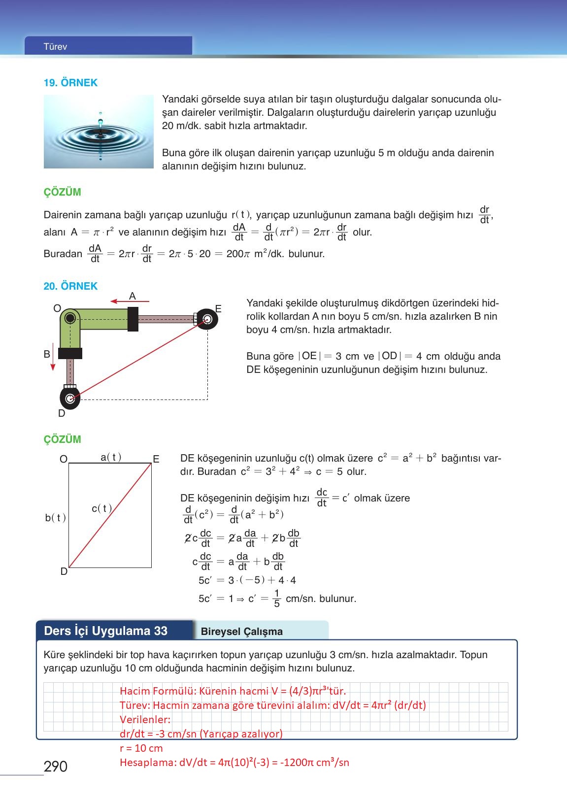 12. Sınıf Meb Yayınları Matematik Ders Kitabı Sayfa 290 Cevapları