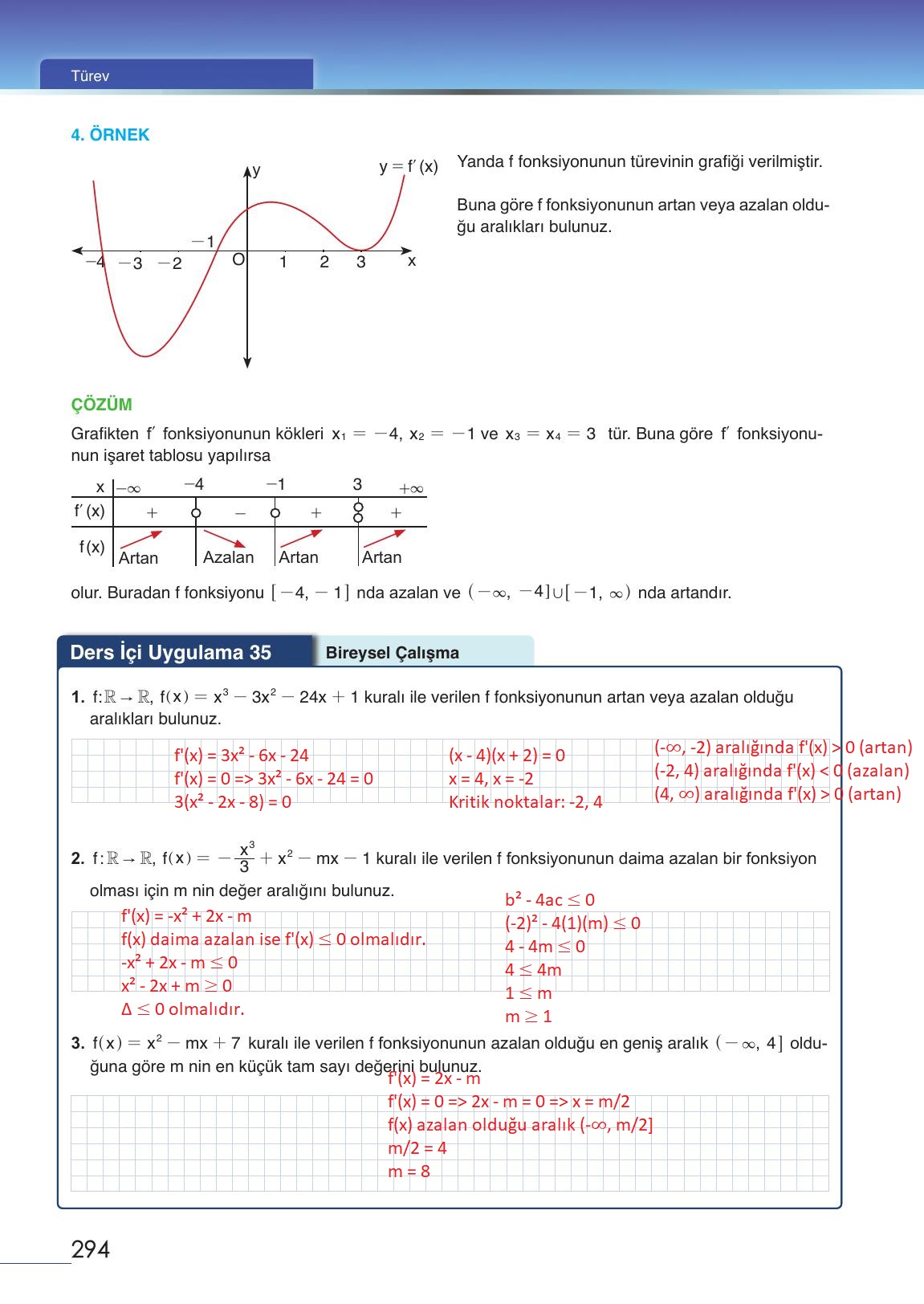 12. Sınıf Meb Yayınları Matematik Ders Kitabı Sayfa 294 Cevapları 12. Sınıf Meb Yayınları Matematik Ders Kitabı Sayfa 294 Cevapları