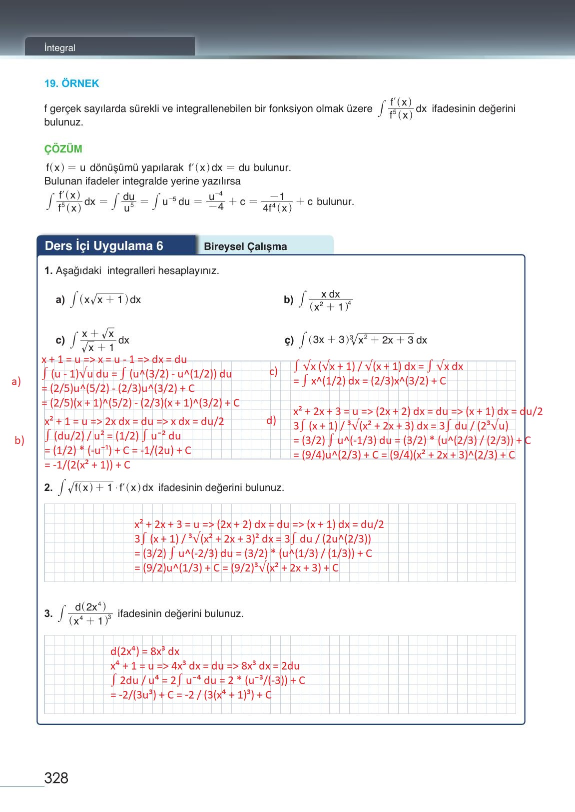 12. Sınıf Meb Yayınları Matematik Ders Kitabı Sayfa 328 Cevapları 12. Sınıf Meb Yayınları Matematik Ders Kitabı Sayfa 328 Cevapları