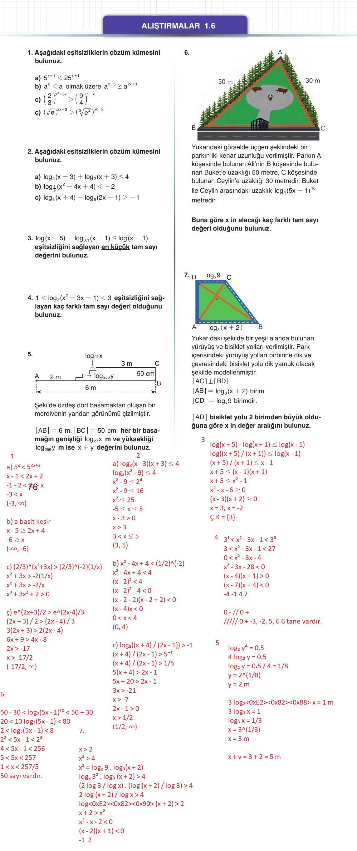 12. Sınıf Meb Yayınları Matematik Ders Kitabı Sayfa 76 Cevapları 12. Sınıf Meb Yayınları Matematik Ders Kitabı Sayfa 76 Cevapları