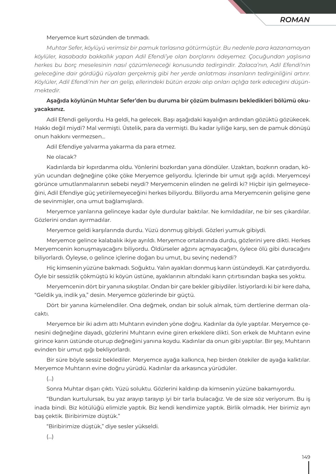 12. Sınıf Meb Yayınları Türk Dili Ve Edebiyatı Ders Kitabı Sayfa 149 Cevapları