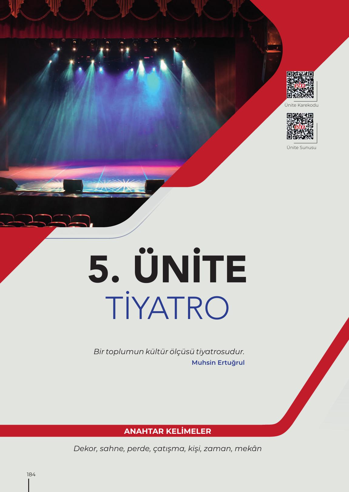 12. Sınıf Meb Yayınları Türk Dili Ve Edebiyatı Ders Kitabı Sayfa 184 Cevapları