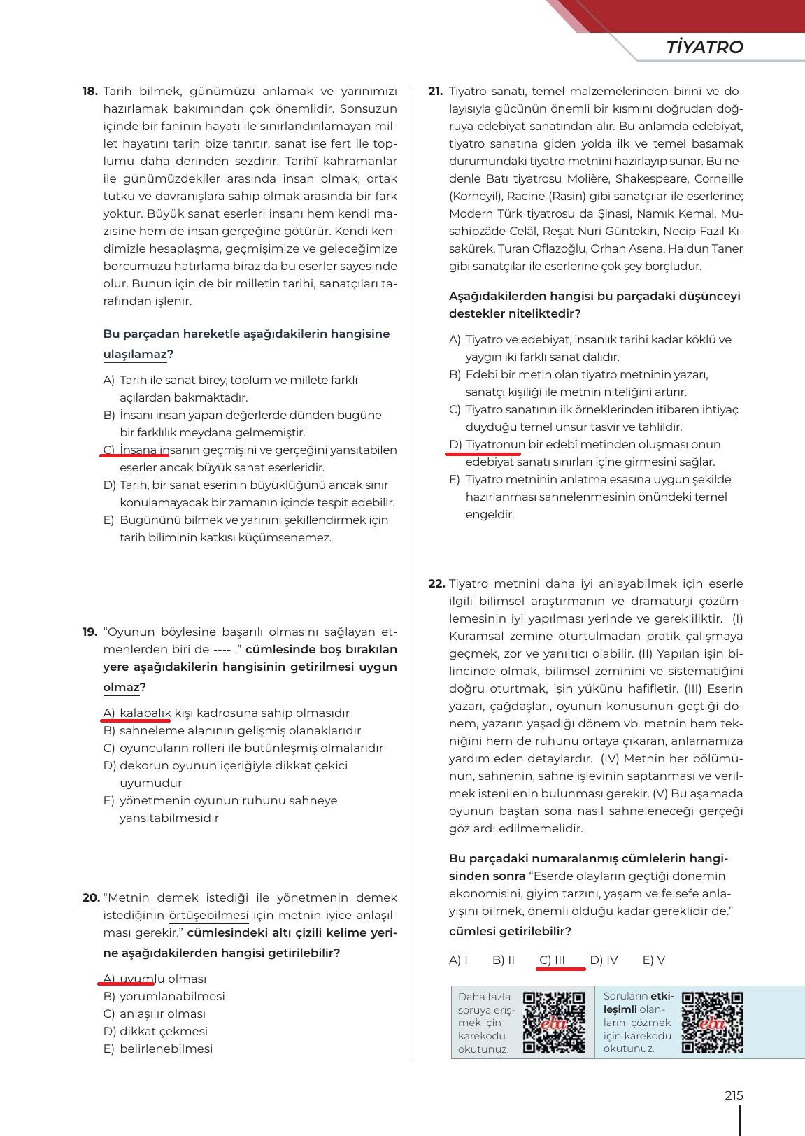 12. Sınıf Meb Yayınları Türk Dili Ve Edebiyatı Ders Kitabı Sayfa 215 Cevapları 12. Sınıf Meb Yayınları Türk Dili Ve Edebiyatı Ders Kitabı Sayfa 215 Cevapları
