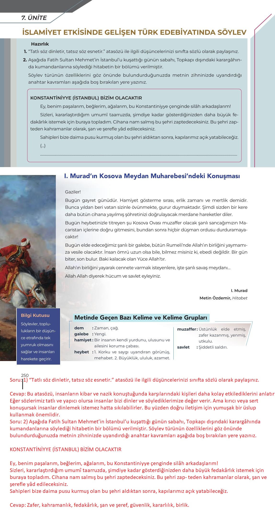 12. Sınıf Meb Yayınları Türk Dili Ve Edebiyatı Ders Kitabı Sayfa 250 Cevapları 12. Sınıf Meb Yayınları Türk Dili Ve Edebiyatı Ders Kitabı Sayfa 250 Cevapları