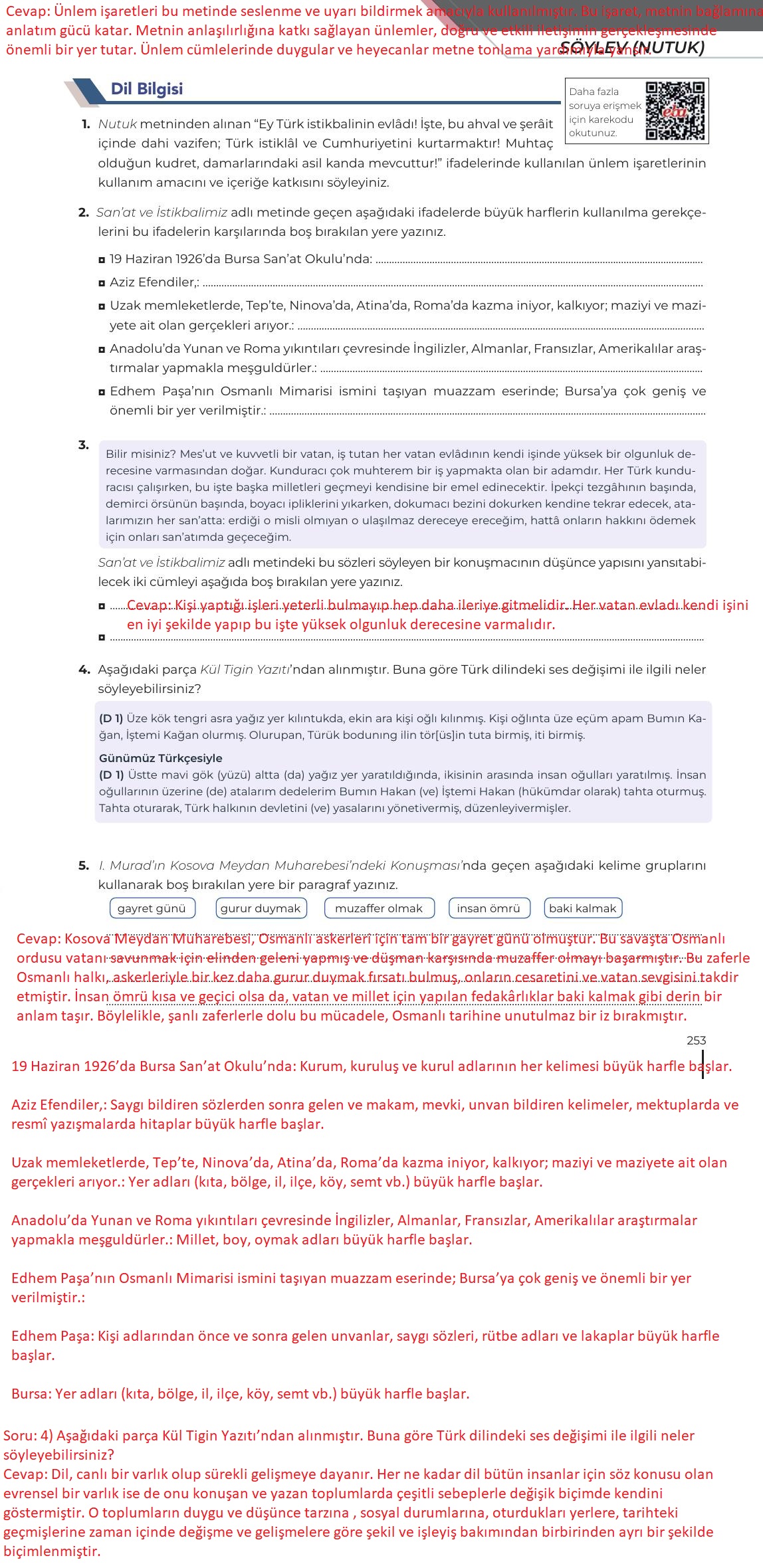 12. Sınıf Meb Yayınları Türk Dili Ve Edebiyatı Ders Kitabı Sayfa 253 Cevapları 12. Sınıf Meb Yayınları Türk Dili Ve Edebiyatı Ders Kitabı Sayfa 253 Cevapları