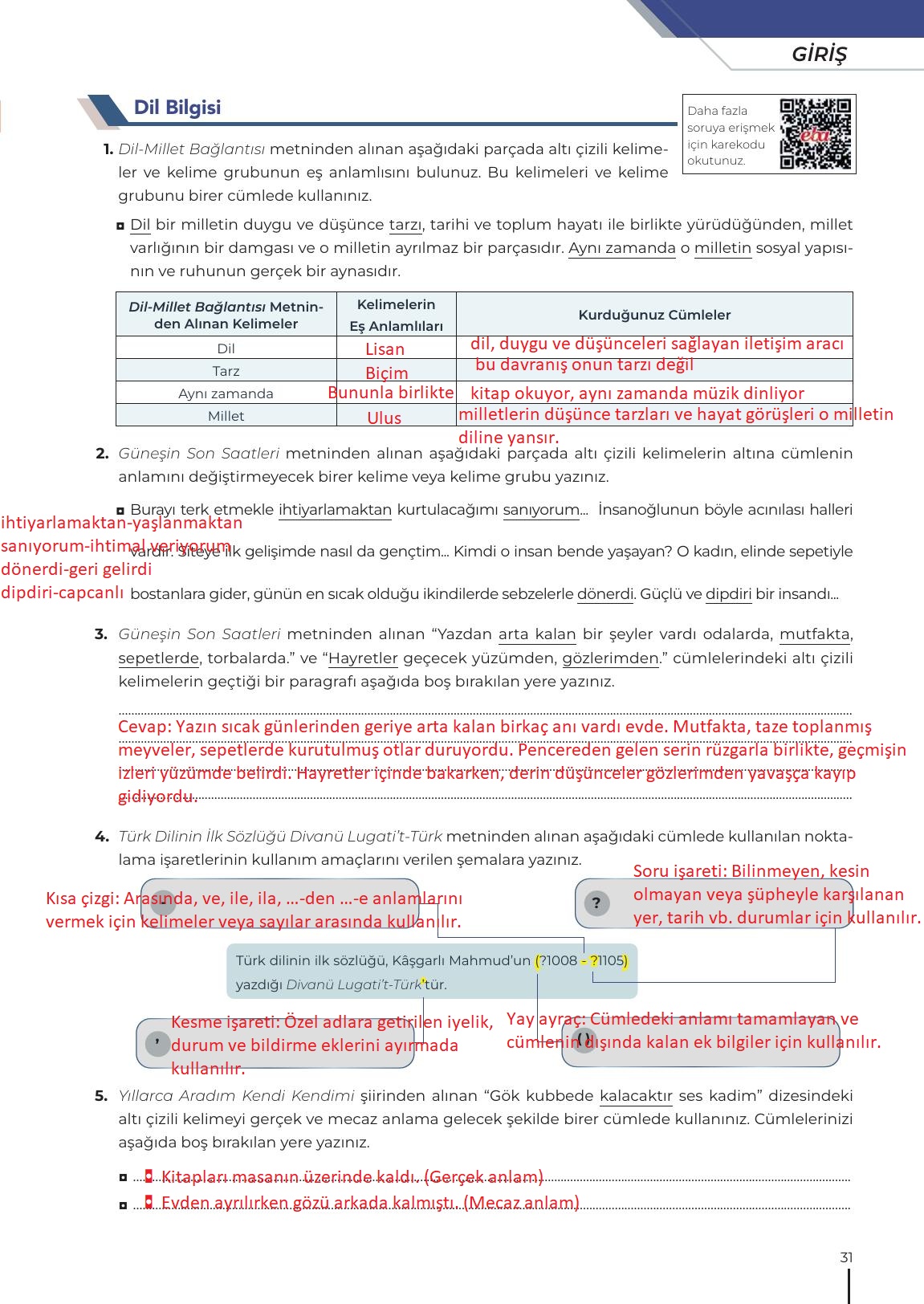 12. Sınıf Meb Yayınları Türk Dili Ve Edebiyatı Ders Kitabı Sayfa 31 Cevapları 12. Sınıf Meb Yayınları Türk Dili Ve Edebiyatı Ders Kitabı Sayfa 31 Cevapları