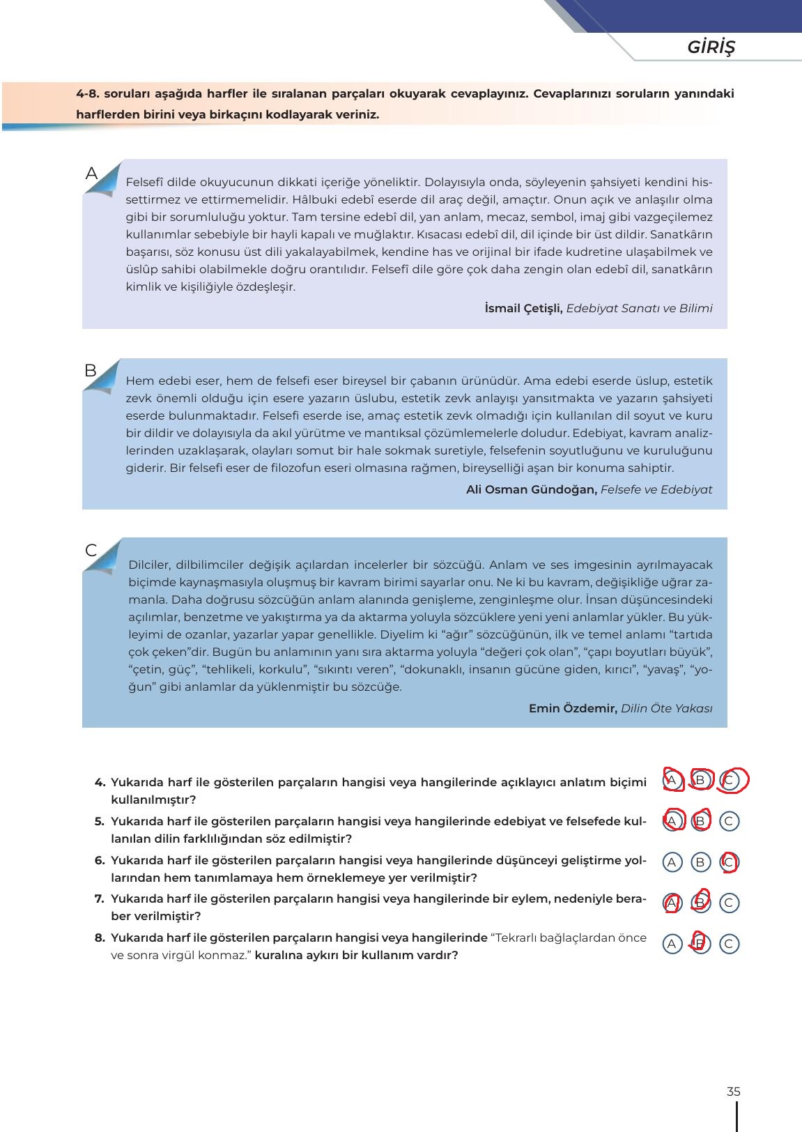 12. Sınıf Meb Yayınları Türk Dili Ve Edebiyatı Ders Kitabı Sayfa 35 Cevapları 12. Sınıf Meb Yayınları Türk Dili Ve Edebiyatı Ders Kitabı Sayfa 35 Cevapları