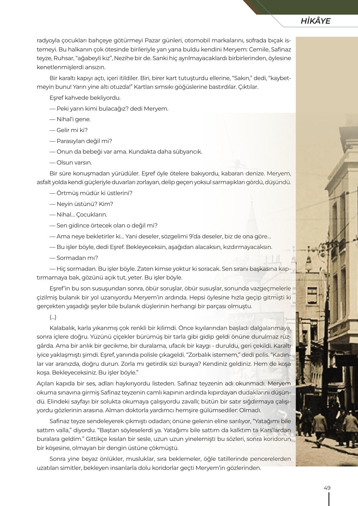 12. Sınıf Meb Yayınları Türk Dili Ve Edebiyatı Ders Kitabı Sayfa 49 Cevapları