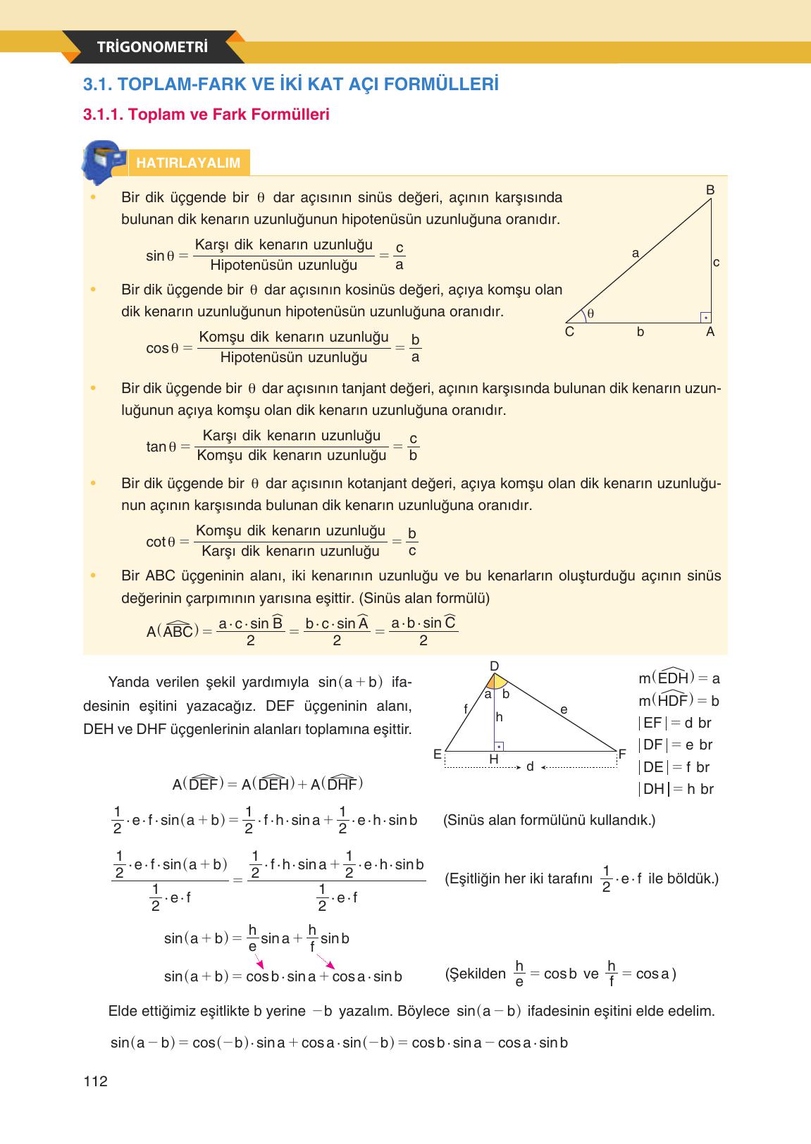 12. Sınıf Melis Yayınları Matematik Ders Kitabı Sayfa 112 Cevapları 12. Sınıf Melis Yayınları Matematik Ders Kitabı Sayfa 112 Cevapları