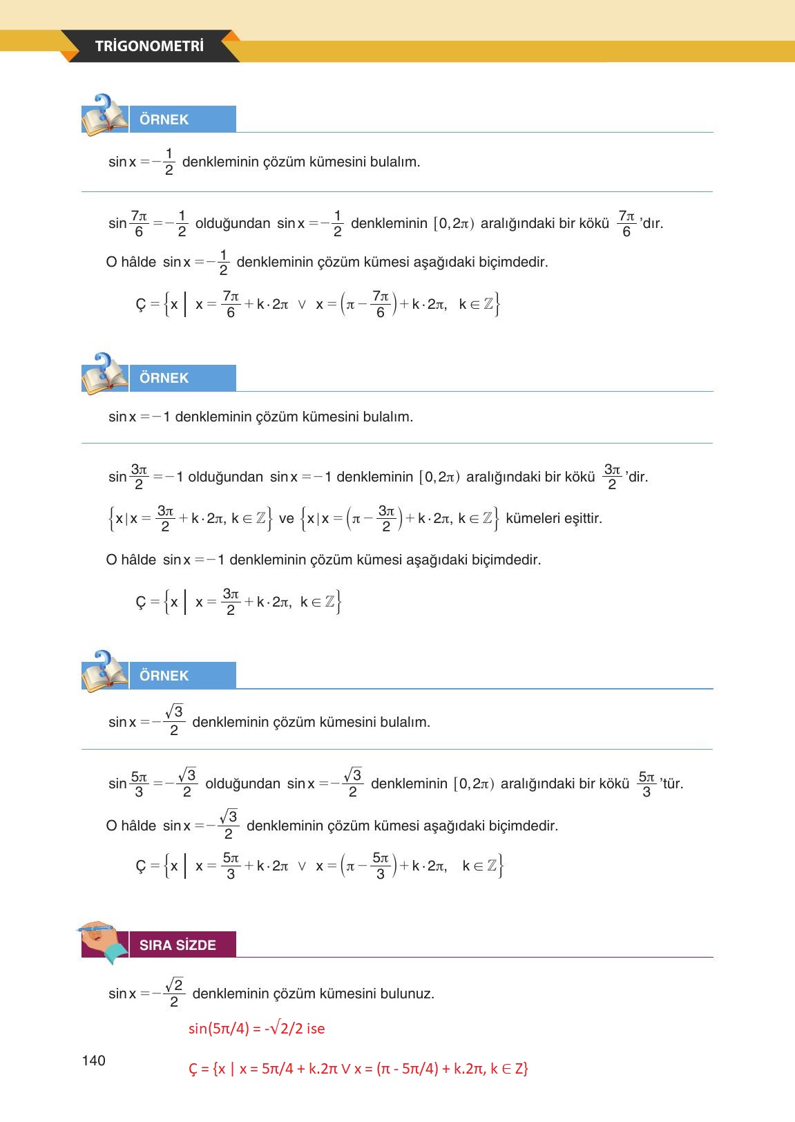 12. Sınıf Melis Yayınları Matematik Ders Kitabı Sayfa 140 Cevapları 12. Sınıf Melis Yayınları Matematik Ders Kitabı Sayfa 140 Cevapları