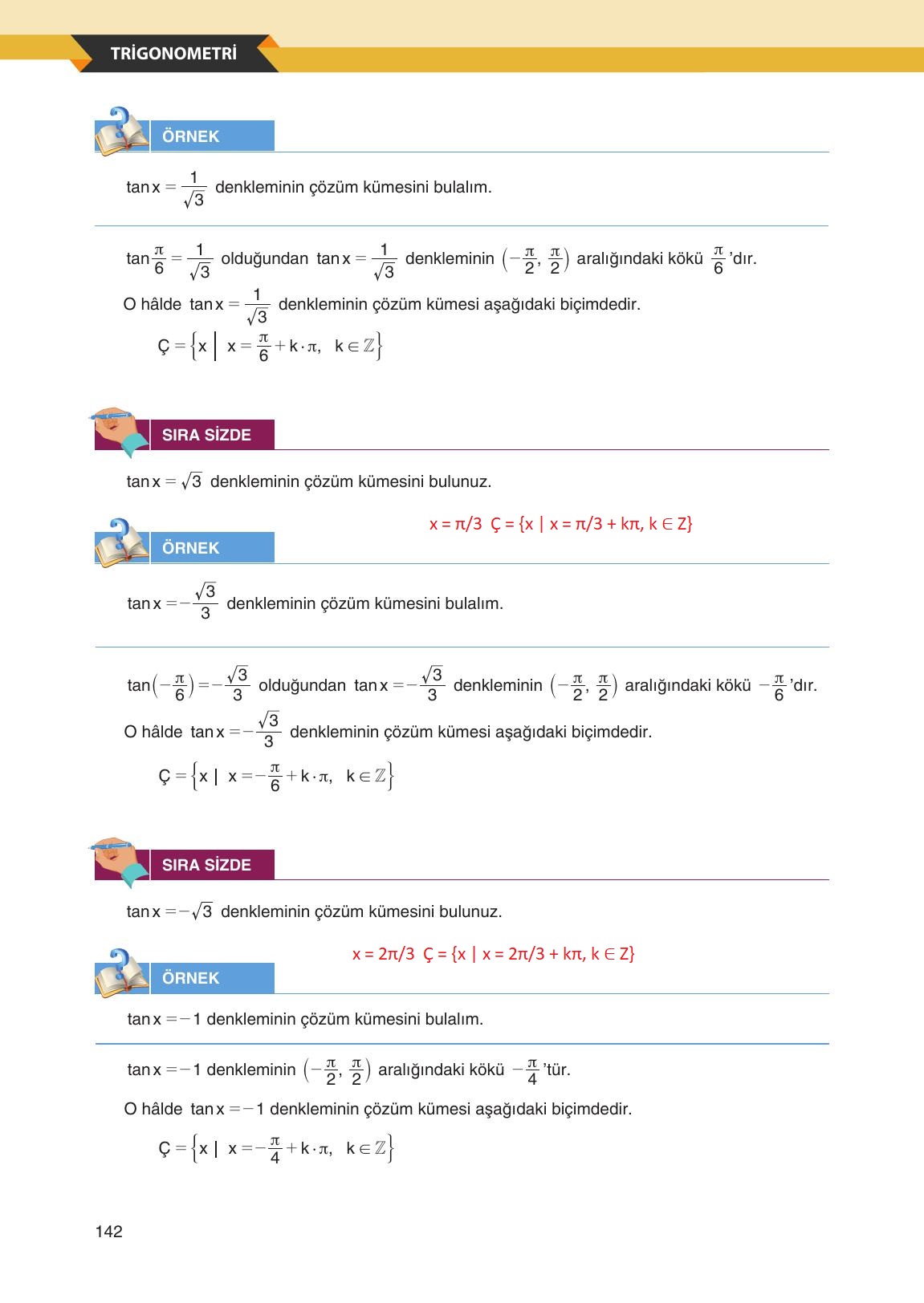 12. Sınıf Melis Yayınları Matematik Ders Kitabı Sayfa 142 Cevapları 12. Sınıf Melis Yayınları Matematik Ders Kitabı Sayfa 142 Cevapları