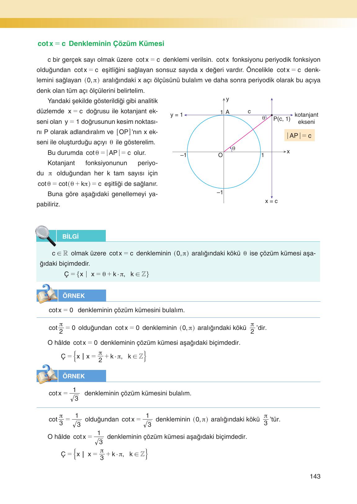 12. Sınıf Melis Yayınları Matematik Ders Kitabı Sayfa 143 Cevapları
