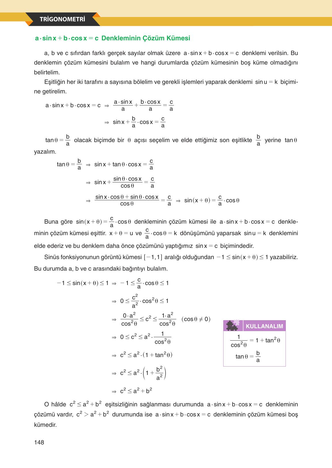 12. Sınıf Melis Yayınları Matematik Ders Kitabı Sayfa 148 Cevapları