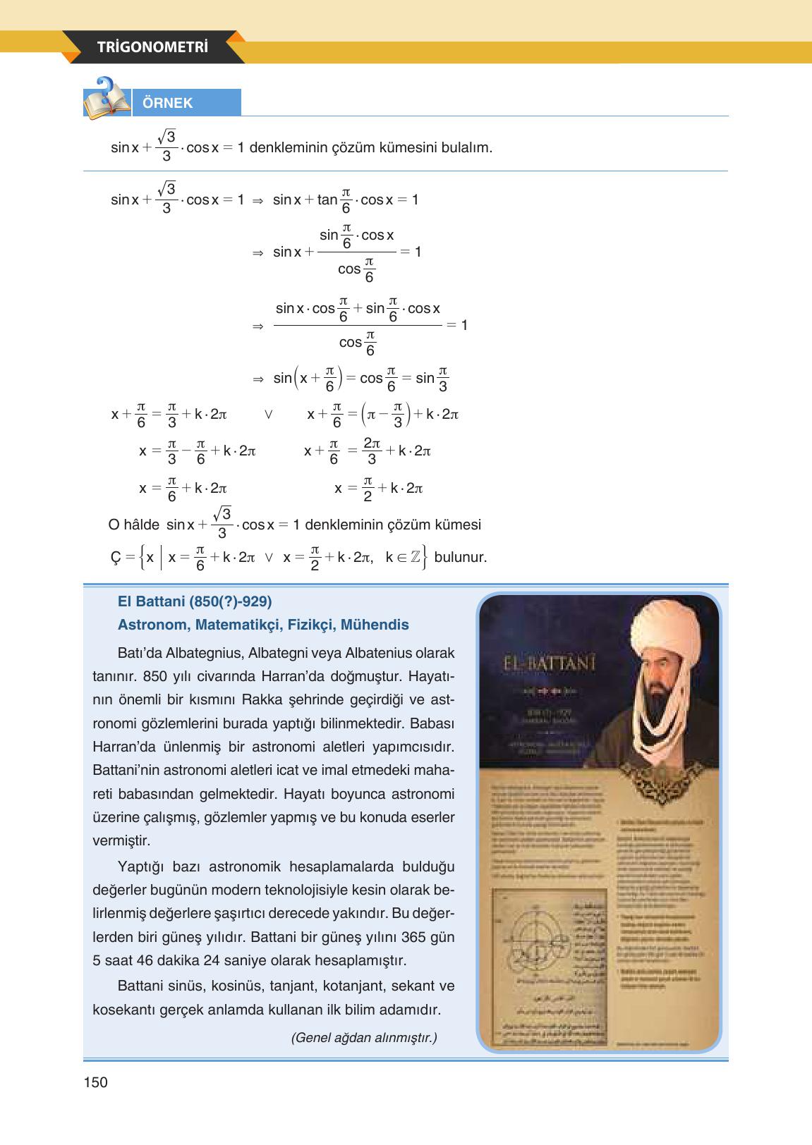 12. Sınıf Melis Yayınları Matematik Ders Kitabı Sayfa 150 Cevapları 12. Sınıf Melis Yayınları Matematik Ders Kitabı Sayfa 150 Cevapları