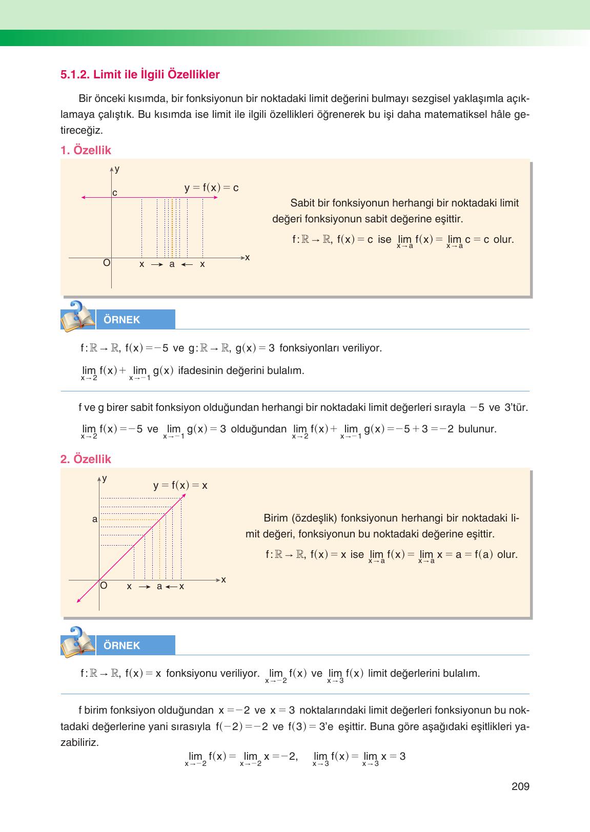 12. Sınıf Melis Yayınları Matematik Ders Kitabı Sayfa 209 Cevapları