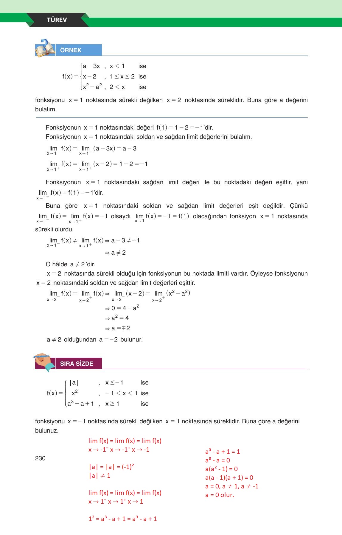 12. Sınıf Melis Yayınları Matematik Ders Kitabı Sayfa 230 Cevapları 12. Sınıf Melis Yayınları Matematik Ders Kitabı Sayfa 230 Cevapları