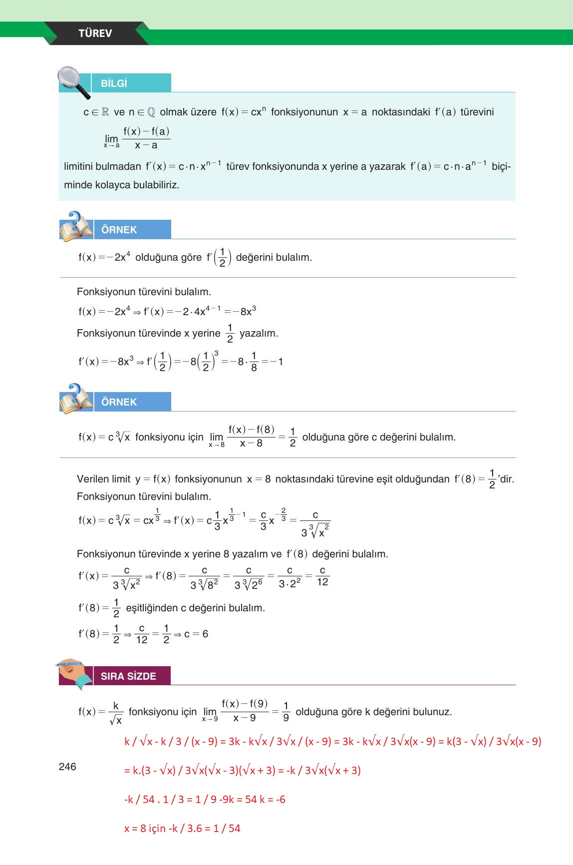 12. Sınıf Melis Yayınları Matematik Ders Kitabı Sayfa 246 Cevapları 12. Sınıf Melis Yayınları Matematik Ders Kitabı Sayfa 246 Cevapları