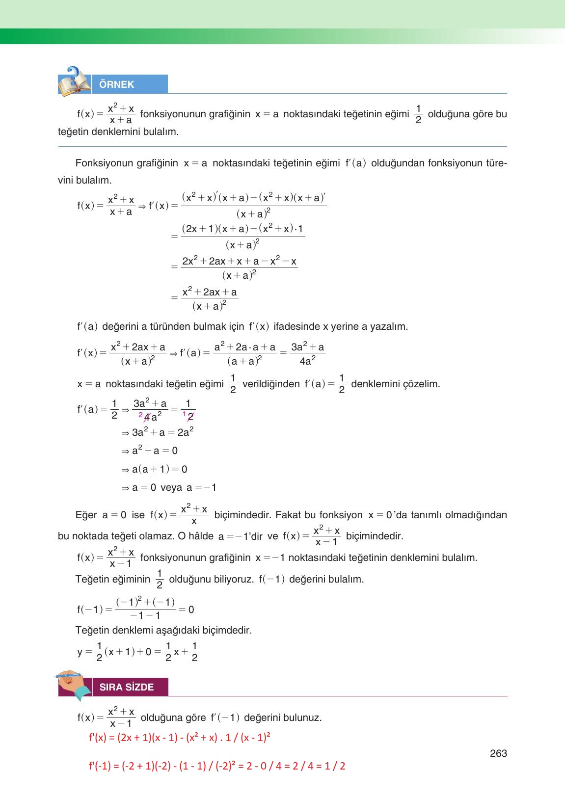 12. Sınıf Melis Yayınları Matematik Ders Kitabı Sayfa 263 Cevapları 12. Sınıf Melis Yayınları Matematik Ders Kitabı Sayfa 263 Cevapları