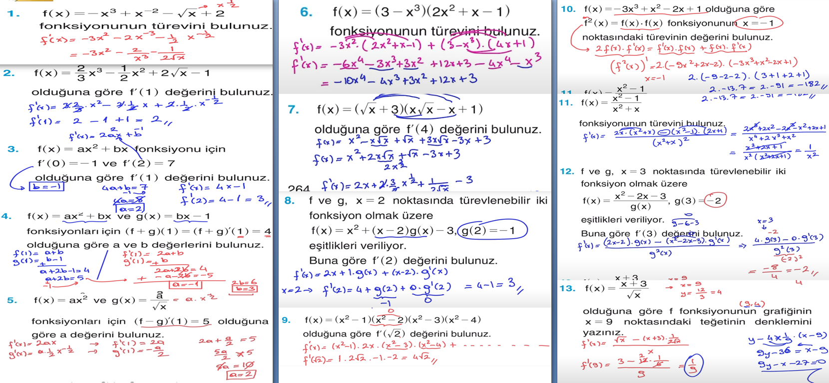 12. Sınıf Melis Yayınları Matematik Ders Kitabı Sayfa 264 Cevapları 12. Sınıf Melis Yayınları Matematik Ders Kitabı Sayfa 264 Cevapları