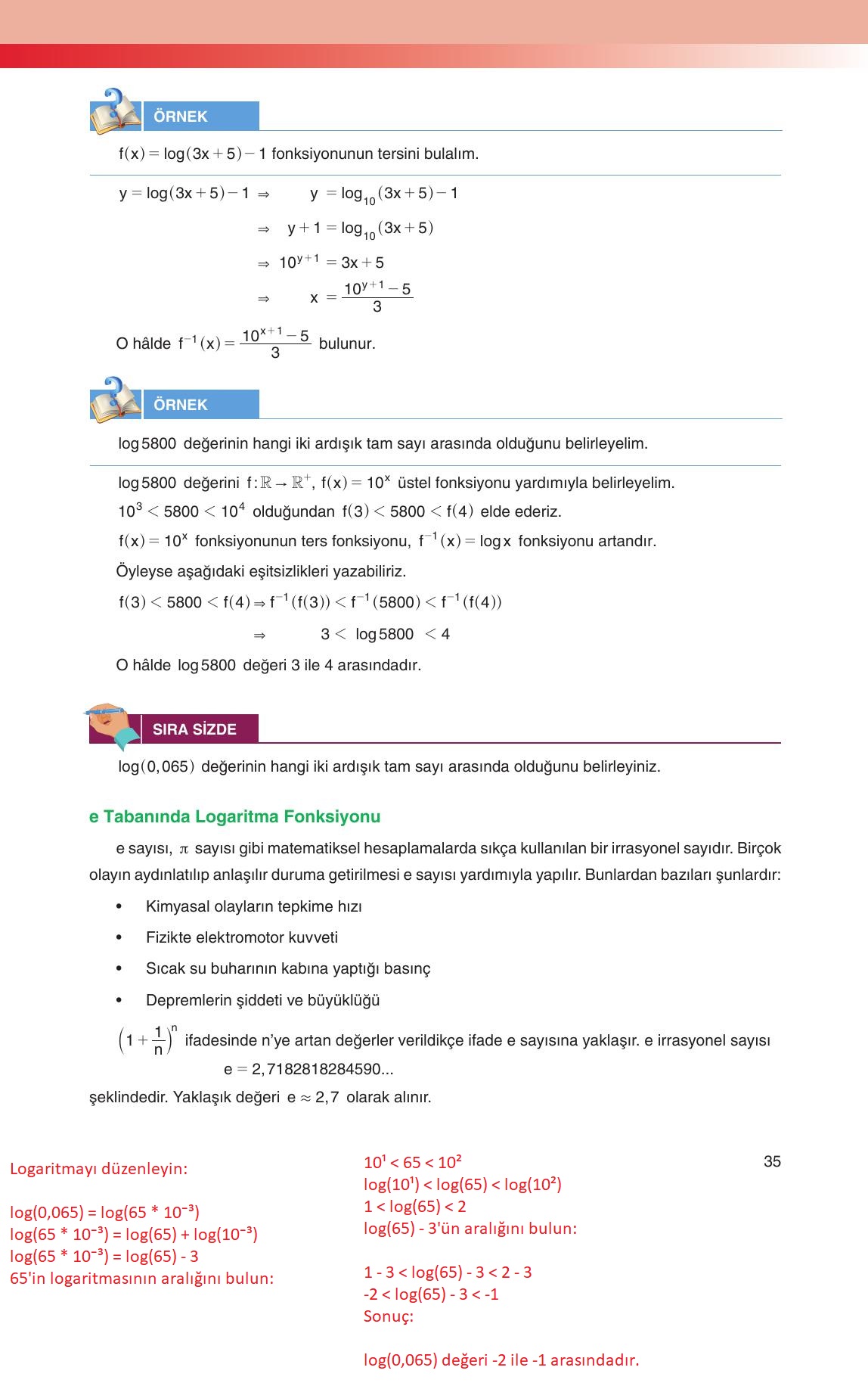 12. Sınıf Melis Yayınları Matematik Ders Kitabı Sayfa 35 Cevapları