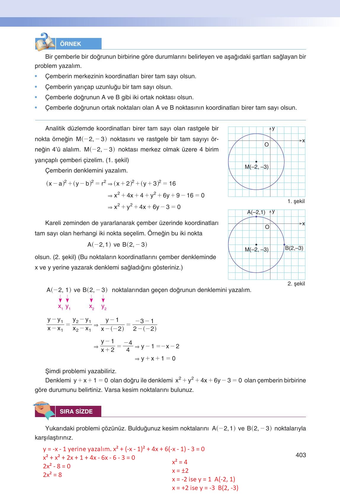 12. Sınıf Melis Yayınları Matematik Ders Kitabı Sayfa 403 Cevapları 12. Sınıf Melis Yayınları Matematik Ders Kitabı Sayfa 403 Cevapları