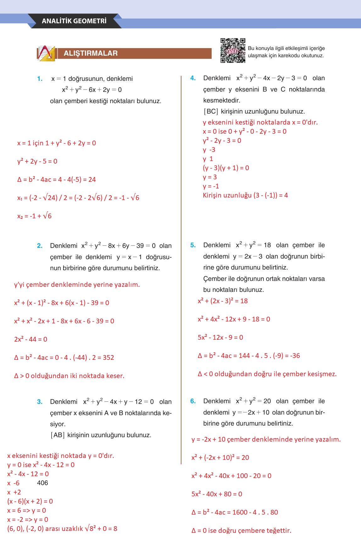 12. Sınıf Melis Yayınları Matematik Ders Kitabı Sayfa 406 Cevapları 12. Sınıf Melis Yayınları Matematik Ders Kitabı Sayfa 406 Cevapları